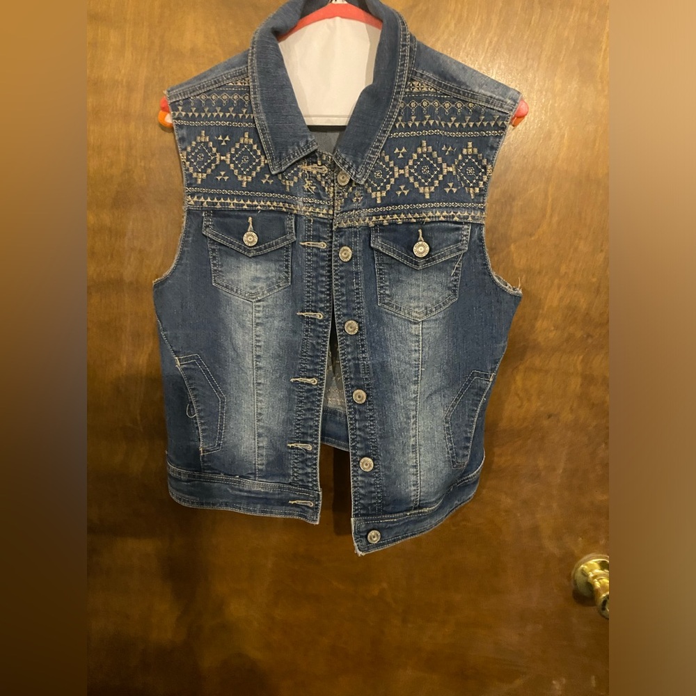 Aztec jean vest